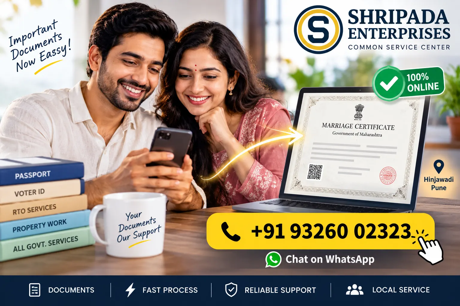 Marriage Certificate Online in Pune: Registration  for Hinjewadi